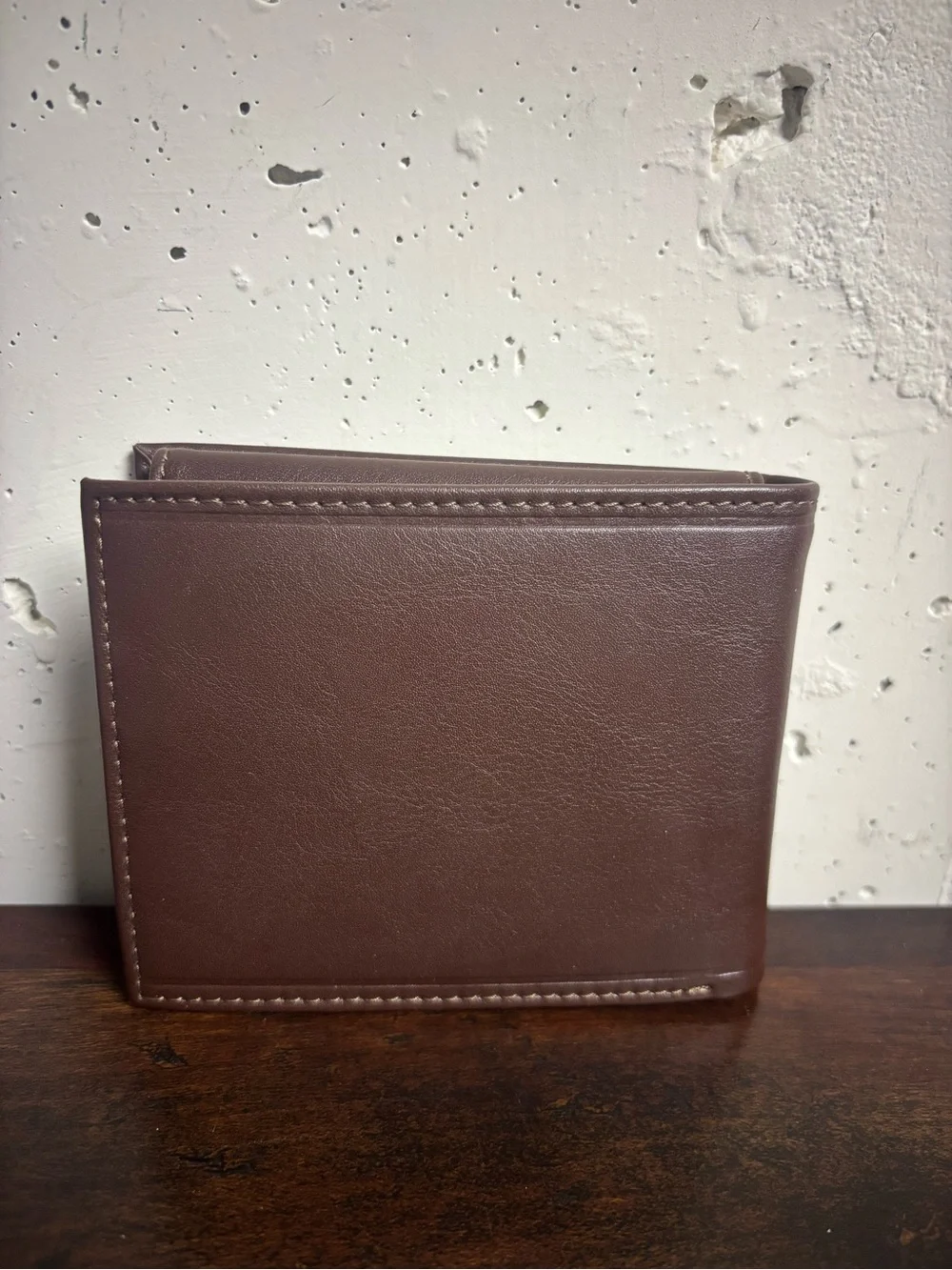 Columbia Brown Bifold Wallet Leather Look Classic Men’s Wallet